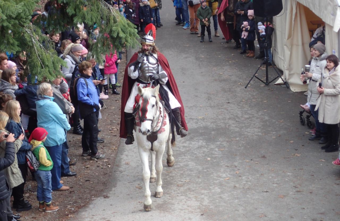 Der Hl. Martin auf der Burg Radyně.